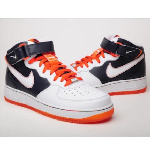 🆕 🔥 NIKE MENS AIR FORCE 1 MID '07 ORANGE BLAZE 315123 411/WHT US MENS size 11 🔥 - Picture 5 of 14